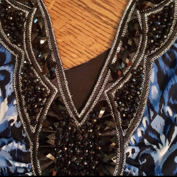 Dress Barn Beaded Neck Maxi Dress - Picture 8 of 11
